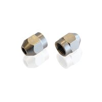 Stainless Steel Hard Line Tube Nut - 3/16" to -3AN - Pair