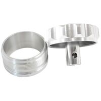 2" Billet Aluminium Weld-On Filler w/Cap and Roll Over Valve