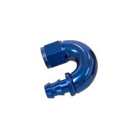 510 Series Full Flow Tight Radius Push Lok 180 Deg Hose End -4AN