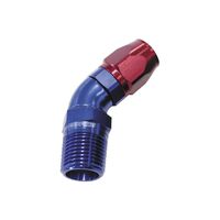 Full Flow Billet - Male 3.17mm NPT 45 Deg to -6AN Hose