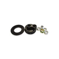 Billet Oil Filter Block Adapter -8 ORB - Black