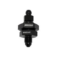 -3AN Bleed Nipple Bulkhead Fitting - Black