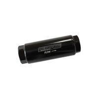 60 Micron Pro Filter -8AN ORB - 1.25" x 3.5" - Black