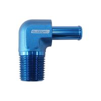 90 Deg 3/8" NPT -6AN Hose Barb to suit 100/450 Series Braided Hose