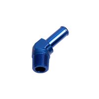 45 Deg 1/8" NPT To 3/16" Barb Adapter