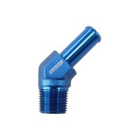 45 Deg 1/8" NPT To -4AN Hose Barb to suit 100/450 Series Braided Hose