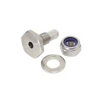 Stainless Steel Vacuum Hose Port Adapter - 1/4"