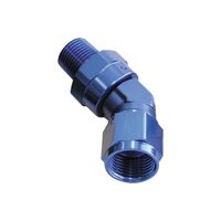 45 Deg 1/8" NPT To -3AN Swivel Flare Adapter