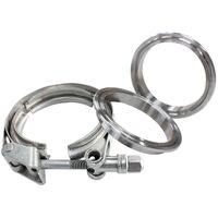 45" V-Band Clamp Kit w/Alloy Weld-on Flanges