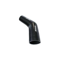 45 Deg Silicone Hose Reducer - Black - 140mm Long