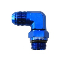 90 Degree Swivel 8AN ORB to -6AN Male Flare Adapter