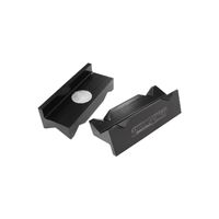 Billet Aluminium Magnetic Vice Jaws - Black -16 to 20AN