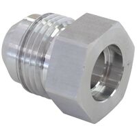 Alloy Hex Weld-On Male Bung to Suit 3/8 Hard Line -6AN Male