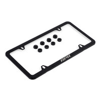 License Plate Frame - Slim, Black w/ Hiders license plate frames and vanity plates are the perfect addition for any tuned vehicle!