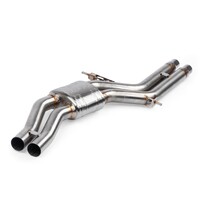 Catback Exhaust System Center Muffler - S6/S7/RS6/RS7 C7 Fits 2013-2018 Audi RS7, S6, S7 with Catback