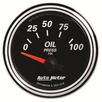 2-1/16" Oil Pressure 0-100 PSI Air-Core Designer Black II