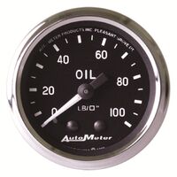 2-1/16" Oil Pressure 0-100 PSI Mechanical Cobra