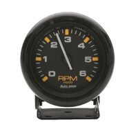 2-3/4" Pedestal Tachometer 0-6,000 RPM Black/Black Auto Gage