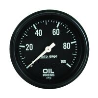 2-5/8" Oil Pressure 0-100 PSI Mechanical Full Sweep Auto Gage