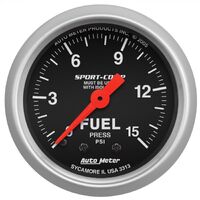 2-1/16" Fuel Pressure w/Isolator 0-15 PSI Mechanical