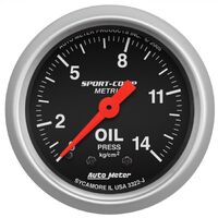 2-1/16" Oil Pressure 0-14 Kg/Cm2 Mechanical Sport-Comp