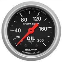 2-1/16" Oil Pressure 0-200 PSI Mechanical