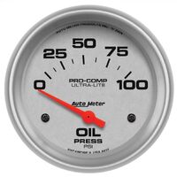 2-5/8" Oil Pressure 0-100 PSI Air-Core Ultra-Lite