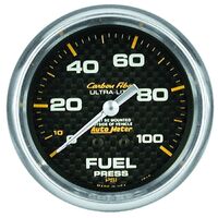 2-5/8" Fuel Pressure 0-100 PSI Mechanical Carbon Fiber