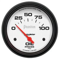 2-5/8" Oil Pressure 0-100 PSI Air-Core Phantom