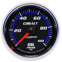 2-1/16" Oil Pressure 0-100 PSI Mechanical Cobalt