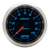 3-3/8" In-Dash Tachometer 0-10,000 RPM Cobalt