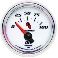 2-1/16" Oil Pressure 0-100 PSI Air-Core C2