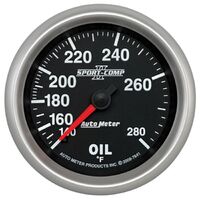 2-5/8" Oil Temperature 140-280 °F 6 Ft. Mechanical Sport-Comp II