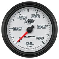 2-5/8" Oil Pressure 0-100 PSI Mechanical Phantom II