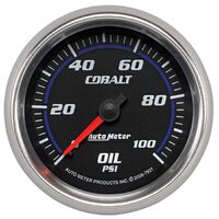 2-5/8" Oil Pressure 0-100 PSI Mechanical Cobalt