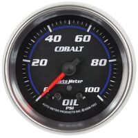 2-5/8" Oil Pressure w/Peak & Warn 0-100 PSI Stepper Motor Cobalt