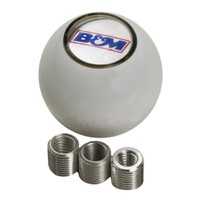 White Shifter Knob Fits most Shifters and Shifter Sticks with SAE Threads