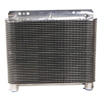 Hi-Tek SuperCooler Large - 20,500 BTU Rating - Polished Aluminum Dimensions 11" x 8-1/2" x 1-1/2" with 1/2-Inch NPT Inlet/Outlet