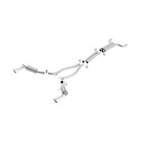 Single RoundTip Split Rear Exit S-Type Cat-Back Exhaust (Camaro 10-13)