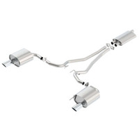 EC-Type Cat Back Stainless Steel Single Round Rolled Tips Exhaust (Mustang Ecoboost 15-19)