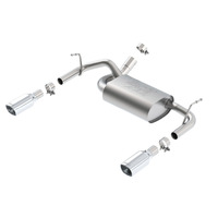 Rear Section Atak Single Sqaure Rolled Angle-Cut Exit Exhaust (Wrangler 12-18)