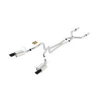 Black Chrome 4.5in Rd Tip Atak Cat-Back Exhaust (Mustang GT 11-12)
