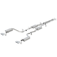 Dual Rectangle Angle Cut Dual Split Rear Exit Atak Exhaust (Challenger 15-23)