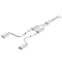 No Tip Use Factory Valence Single Split Rear Exit S-Type Exhaust (Charger 15-18/300 15-23)