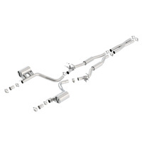 S-Type Cat-Back Exhaust w/Valves Factory Bezel (Challenger 15-23)