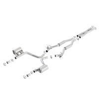 S-Type Cat-Back Exhaust Single Split Rear Exit - No Tip (Challenger 15-23)