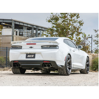 S Type Cat-Back Exhaust w/Dual Mode Valves CF Black Anod (Camaro 17-23)