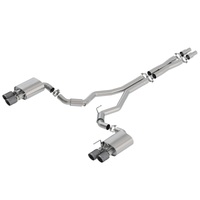 3in S-Type Cat-Back Exhaust w/Valves - Carbon Fiber Black Tip (Mustang GT 18-23)