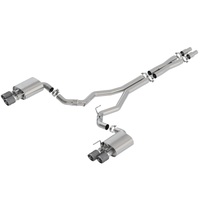 3in Atak Cat-Back Exhaust w/Valves - Carbon Fiber Tip (Mustang GT 18-23)