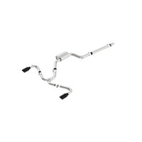 SS S-Type Cat-Back Exhaust w/Black Chrome Tips (Golf GTI 15-17)